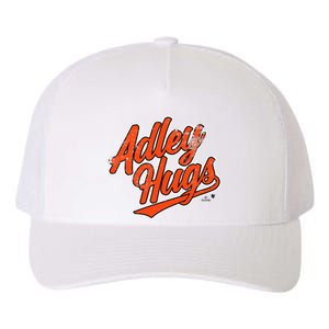 A.D.L.E.Y R.U.T.S.C.H.M.A.N Hug Script Baltimore Baseball Yupoong Adult 5-Panel Trucker Hat