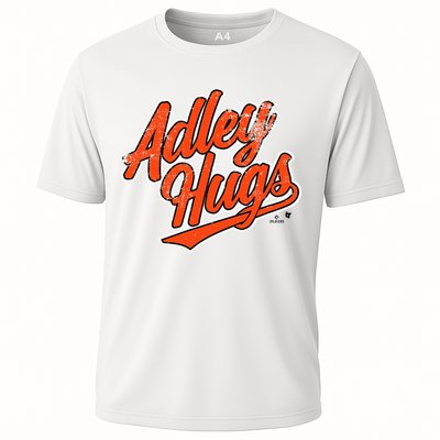 A.D.L.E.Y R.U.T.S.C.H.M.A.N Hug Script Baltimore Baseball Cooling Performance Crew T-Shirt