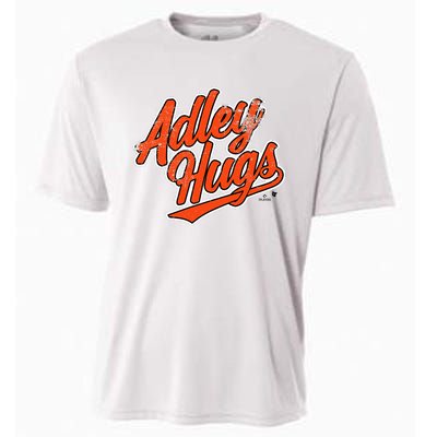 A.D.L.E.Y R.U.T.S.C.H.M.A.N Hug Script Baltimore Baseball Cooling Performance Crew T-Shirt