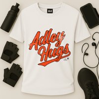 A.D.L.E.Y R.U.T.S.C.H.M.A.N Hug Script Baltimore Baseball Cooling Performance Crew T-Shirt
