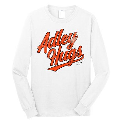 A.D.L.E.Y R.U.T.S.C.H.M.A.N Hug Script Baltimore Baseball Long Sleeve Shirt