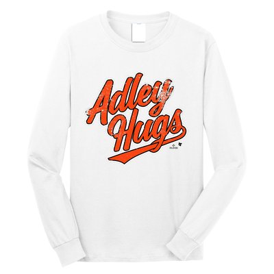 A.D.L.E.Y R.U.T.S.C.H.M.A.N Hug Script Baltimore Baseball Long Sleeve Shirt