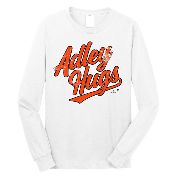 A.D.L.E.Y R.U.T.S.C.H.M.A.N Hug Script Baltimore Baseball Long Sleeve Shirt