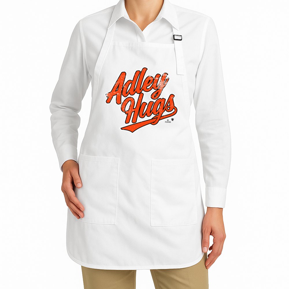 A.D.L.E.Y R.U.T.S.C.H.M.A.N Hug Script Baltimore Baseball Apron