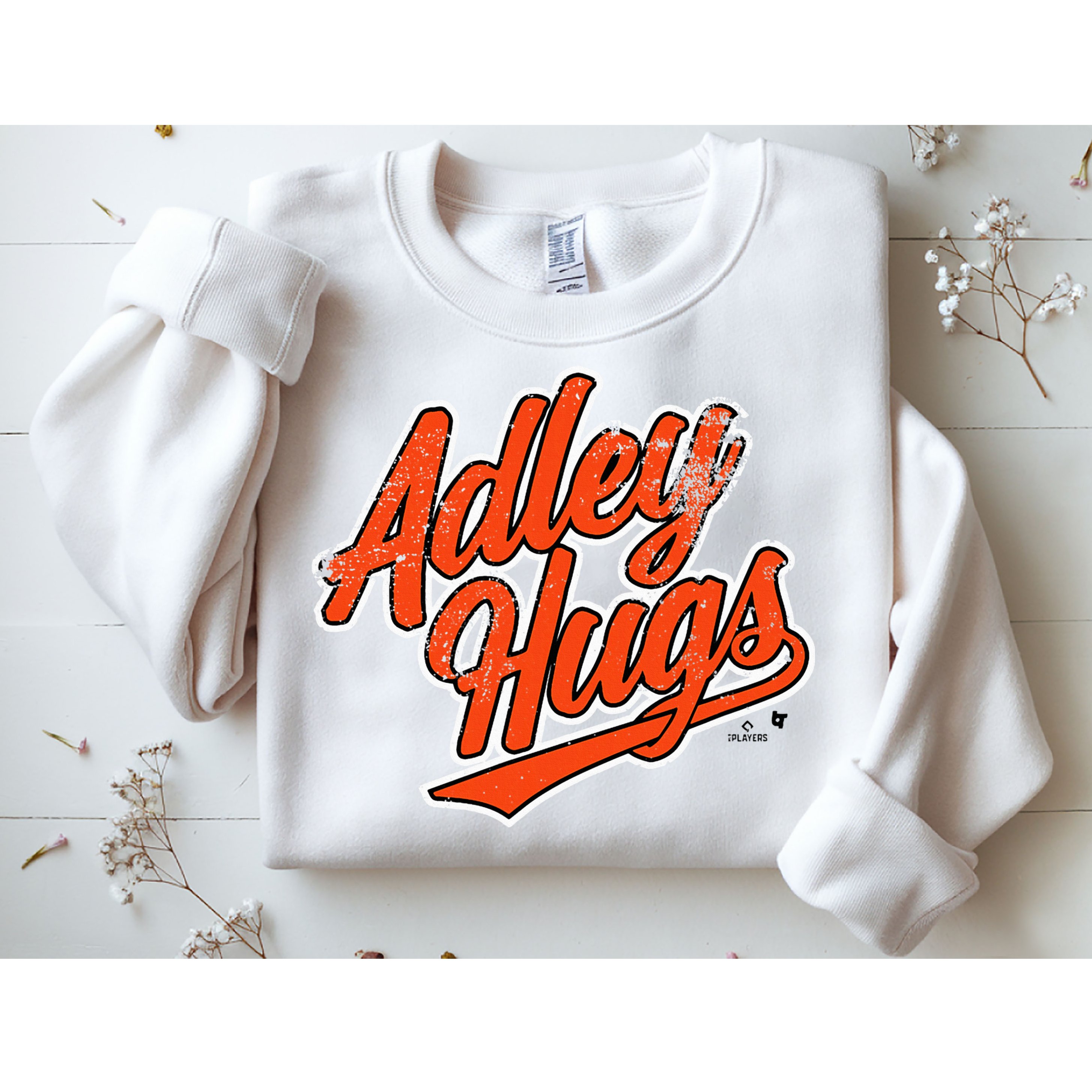 A.D.L.E.Y R.U.T.S.C.H.M.A.N Hug Script Baltimore Baseball Sweatshirt