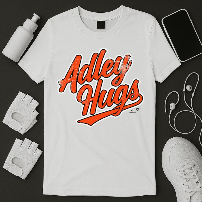 A.D.L.E.Y R.U.T.S.C.H.M.A.N Hug Script Baltimore Baseball T-Shirt