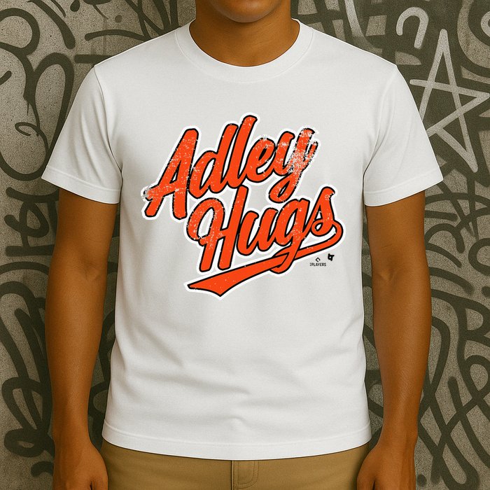 A.D.L.E.Y R.U.T.S.C.H.M.A.N Hug Script Baltimore Baseball T-Shirt