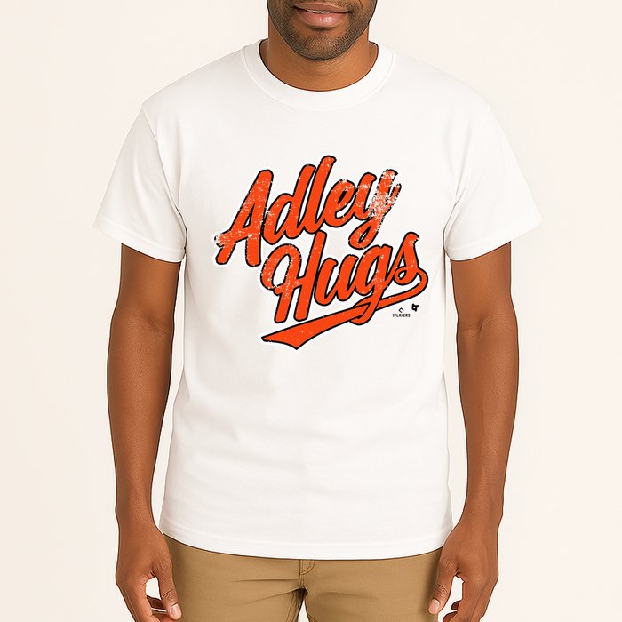 A.D.L.E.Y R.U.T.S.C.H.M.A.N Hug Script Baltimore Baseball Tall T-Shirt