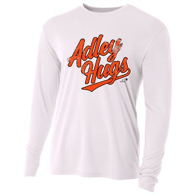 A.D.L.E.Y R.U.T.S.C.H.M.A.N Hug Script Baltimore Baseball Cooling Performance Long Sleeve Crew