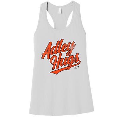 A.D.L.E.Y R.U.T.S.C.H.M.A.N Hug Script Baltimore Baseball Women's Racerback Tank