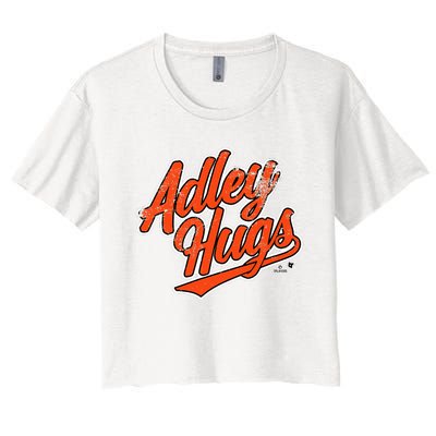 A.D.L.E.Y R.U.T.S.C.H.M.A.N Hug Script Baltimore Baseball Women's Crop Top Tee