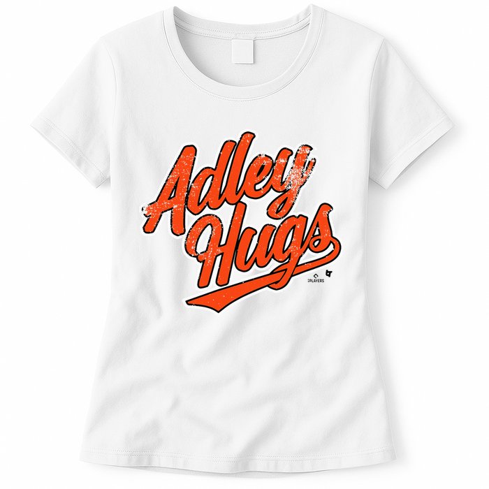 A.D.L.E.Y R.U.T.S.C.H.M.A.N Hug Script Baltimore Baseball Womens T-Shirt