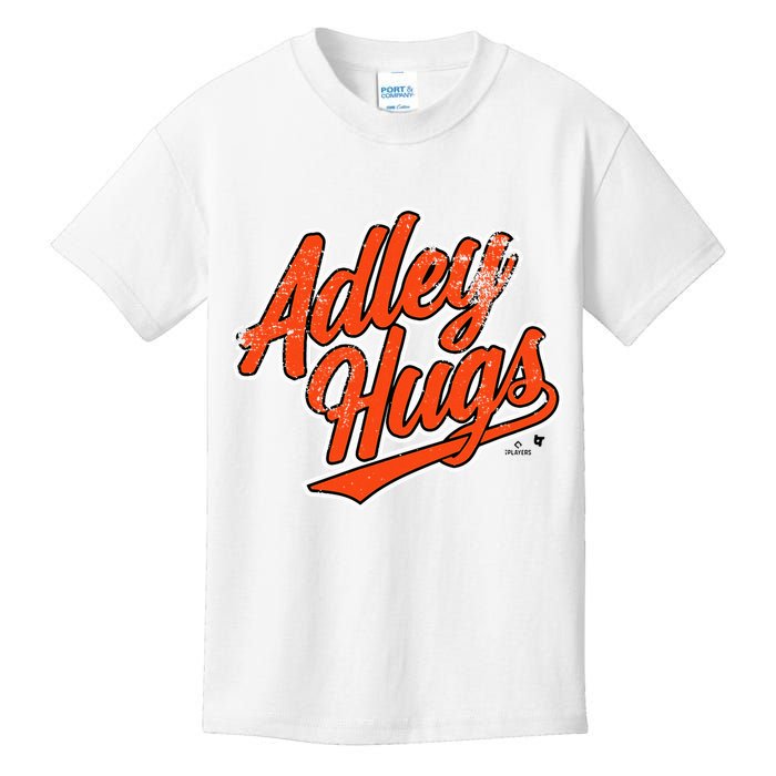 A.D.L.E.Y R.U.T.S.C.H.M.A.N Hug Script Baltimore Baseball Kids T-Shirt