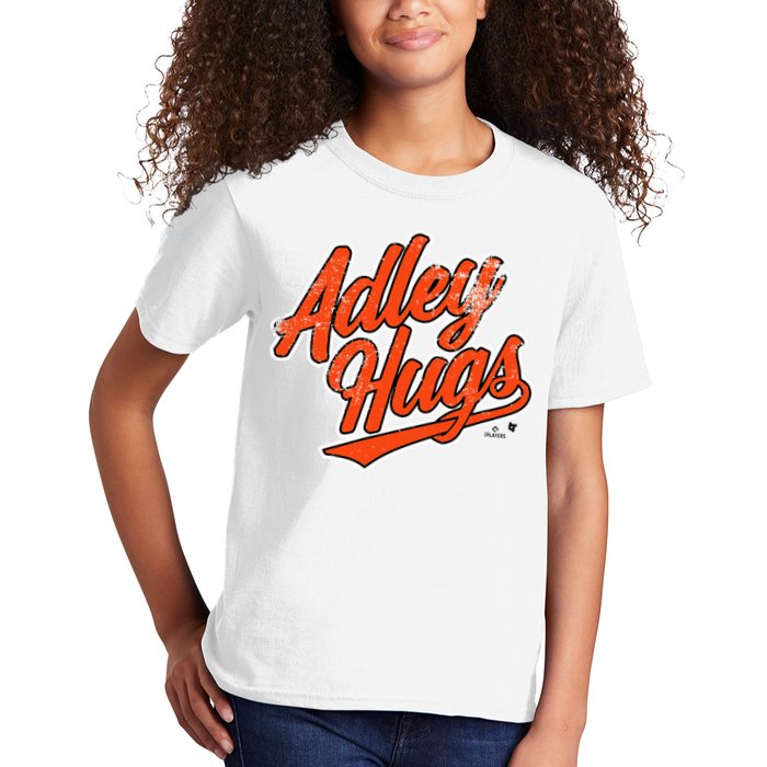 A.D.L.E.Y R.U.T.S.C.H.M.A.N Hug Script Baltimore Baseball Kids T-Shirt