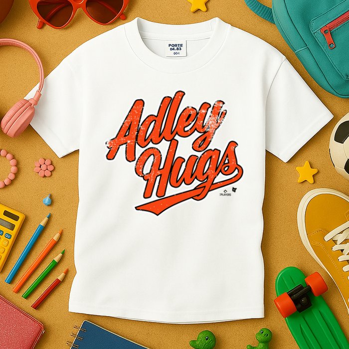 A.D.L.E.Y R.U.T.S.C.H.M.A.N Hug Script Baltimore Baseball Kids T-Shirt