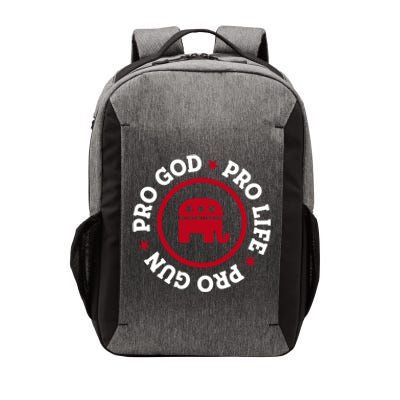 American Republican Hoodie Pro Life Pro God Pro Gun Saying Vector Backpack