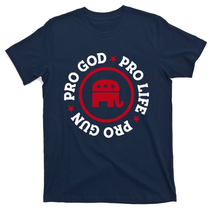 American Republican Hoodie Pro Life Pro God Pro Gun Saying T-Shirt