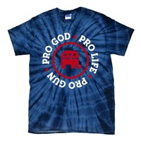 American Republican Hoodie Pro Life Pro God Pro Gun Saying Tie-Dye T-Shirt