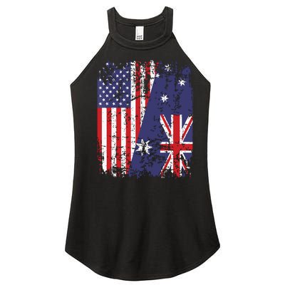 AUSTRALIAN ROOTS Half American Flag AUSTRALIA Women’s Perfect Tri Rocker Tank