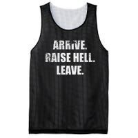 Arrive Raise Hell Leave Mesh Reversible Basketball Jersey Tank