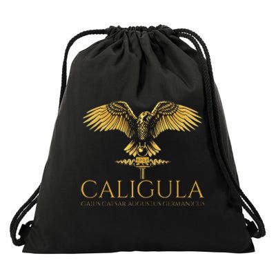 Ancient Roman History Emperor Caligula Spqr Rome Drawstring Bag