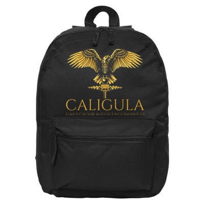 Ancient Roman History Emperor Caligula Spqr Rome 16 in Basic Backpack