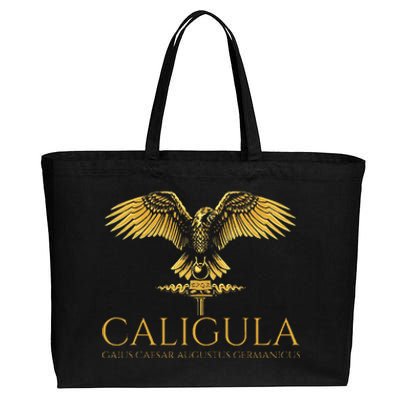 Ancient Roman History Emperor Caligula Spqr Rome Cotton Canvas Jumbo Tote