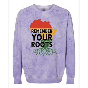 African Roots I'm Black History Melanin African American Colorblast Crewneck Sweatshirt