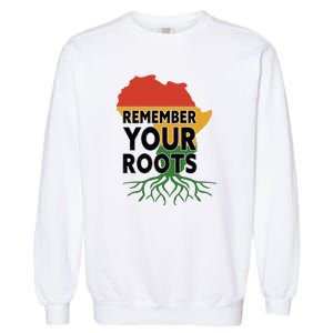 African Roots I'm Black History Melanin African American Garment-Dyed Sweatshirt