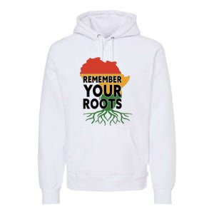 African Roots I'm Black History Melanin African American Premium Hoodie