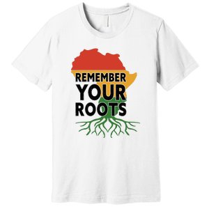 African Roots I'm Black History Melanin African American Premium T-Shirt