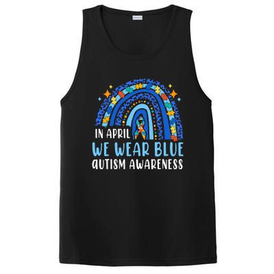 Autism Rainbow In April We Wear Blue Autism Awareness PosiCharge Competitor Tank