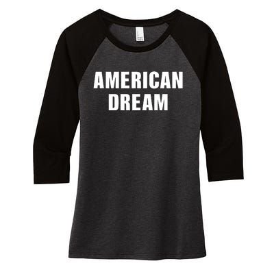 Alessi Rose Is Ruminating American Dream Women's Tri-Blend 3/4-Sleeve Raglan Shirt