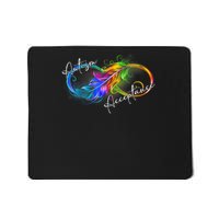 Autism Red Instead Infinity Symbol Autistic Acceptance Mousepad