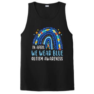 Autism Rainbow In April We Wear Blue Autism Awareness PosiCharge Competitor Tank