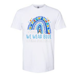 Autism Rainbow In April We Wear Blue Autism Awareness Softstyle CVC T-Shirt