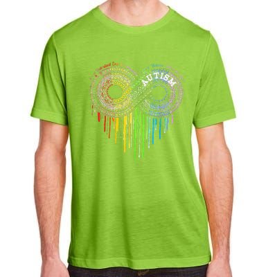 Autism Rainbow Infinity Symbol Asd Awareness Adult ChromaSoft Performance T-Shirt