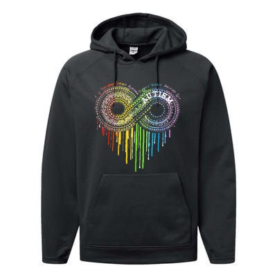 Autism Rainbow Infinity Symbol Asd Awareness Performance Fleece Hoodie