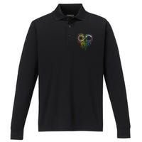 Autism Rainbow Infinity Symbol Asd Awareness Performance Long Sleeve Polo