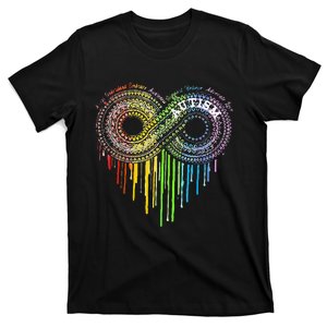 Autism Rainbow Infinity Symbol Asd Awareness T-Shirt