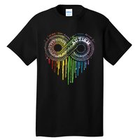 Autism Rainbow Infinity Symbol Asd Awareness Tall T-Shirt