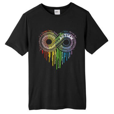 Autism Rainbow Infinity Symbol Asd Awareness Tall Fusion ChromaSoft Performance T-Shirt