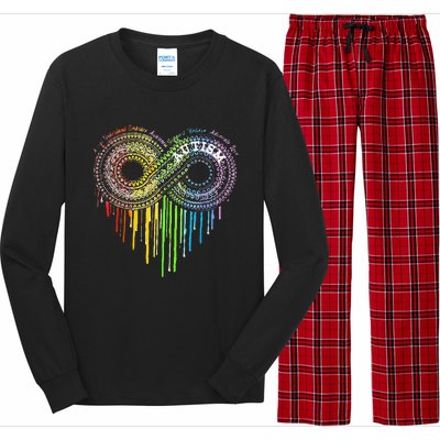 Autism Rainbow Infinity Symbol Asd Awareness Long Sleeve Pajama Set