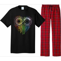 Autism Rainbow Infinity Symbol Asd Awareness Pajama Set