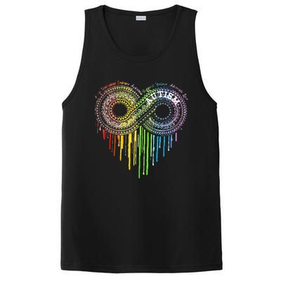 Autism Rainbow Infinity Symbol Asd Awareness PosiCharge Competitor Tank