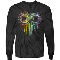 Autism Rainbow Infinity Symbol Asd Awareness Tie-Dye Long Sleeve Shirt