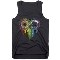 Autism Rainbow Infinity Symbol Asd Awareness Tank Top