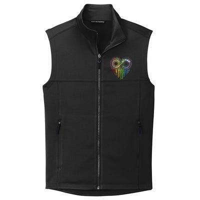 Autism Rainbow Infinity Symbol Asd Awareness Collective Smooth Fleece Vest