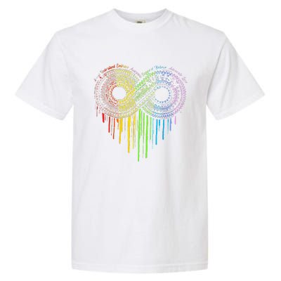 Autism Rainbow Infinity Symbol Asd Awareness Garment-Dyed Heavyweight T-Shirt