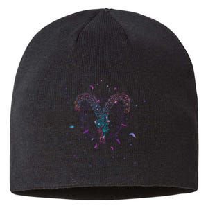 Aries Floral Zodiac Sustainable Beanie